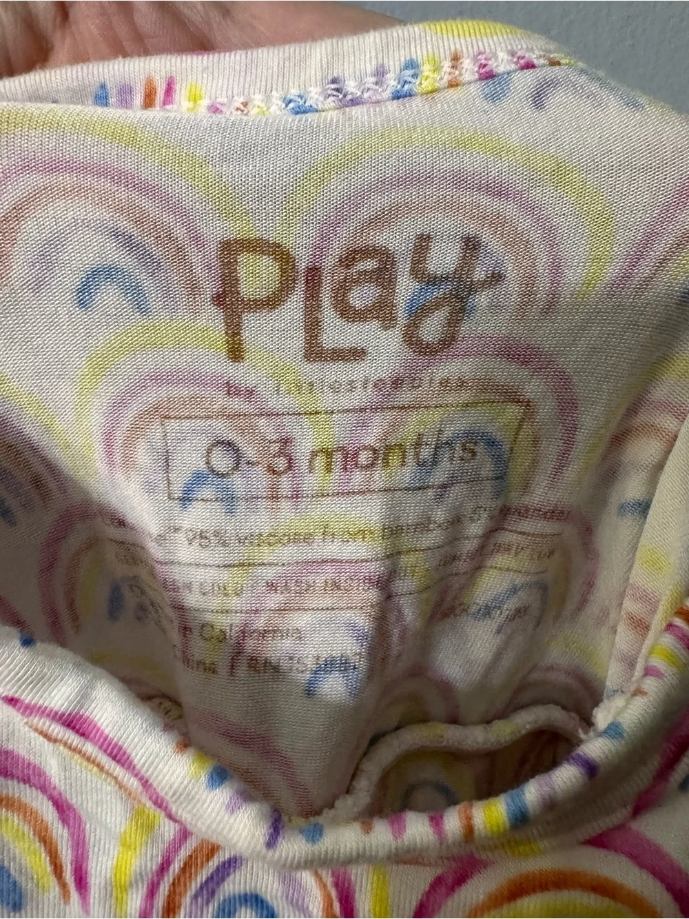 Little Sleepies Rainbow Print Baby Dress Romper - Multicolor